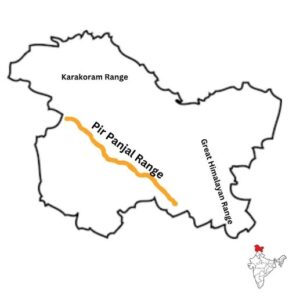 Pir Panjal Range from Poonch to Sringar