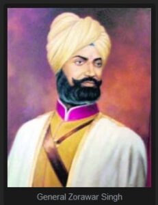 General Zorawar Singh painting of the Dogra military leader